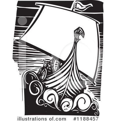Royalty-Free (RF) Viking Ship Clipart Illustration by xunantunich - Stock Sample #1188457