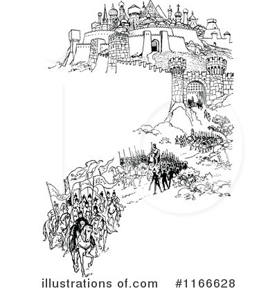 Royalty-Free (RF) Village Clipart Illustration by Prawny Vintage - Stock Sample #1166628