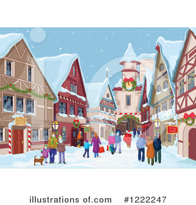 Royalty-Free (RF) Village Clipart Illustration by Pushkin - Stock Sample #1222247