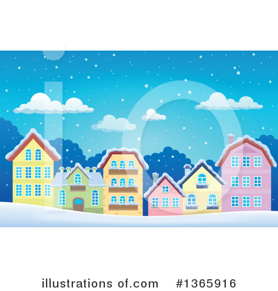 Houses Clipart #1365916 by visekart