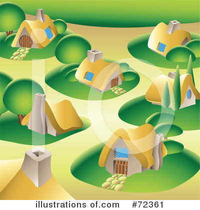 Royalty-Free (RF) Village Clipart Illustration by cidepix - Stock Sample #72361