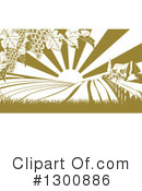 Vineyard Clipart #1300886 by AtStockIllustration