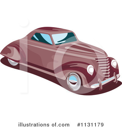 Royalty-Free (RF) Vintage Car Clipart Illustration by patrimonio - Stock Sample #1131179