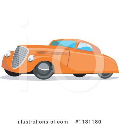 Royalty-Free (RF) Vintage Car Clipart Illustration by patrimonio - Stock Sample #1131180