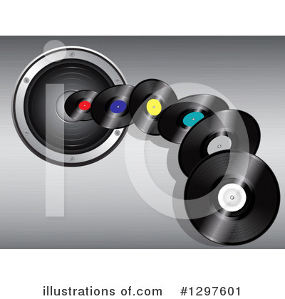 Royalty-Free (RF) Vinyl Record Clipart Illustration by elaineitalia - Stock Sample #1297601