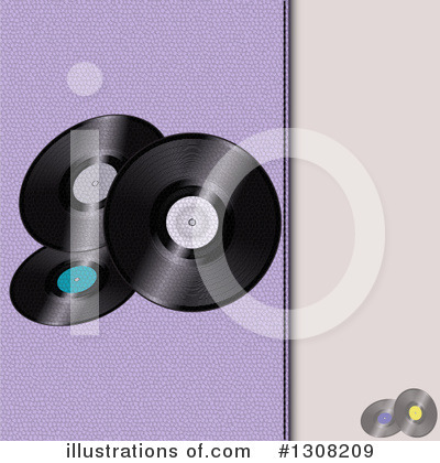 Royalty-Free (RF) Vinyl Record Clipart Illustration by elaineitalia - Stock Sample #1308209