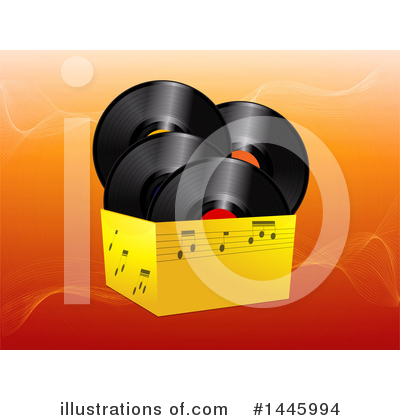 Royalty-Free (RF) Vinyl Record Clipart Illustration by elaineitalia - Stock Sample #1445994
