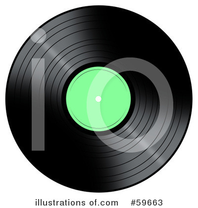 Royalty-Free (RF) Vinyl Record Clipart Illustration by oboy - Stock Sample #59663