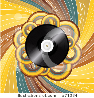 Royalty-Free (RF) Vinyl Record Clipart Illustration by elaineitalia - Stock Sample #71284