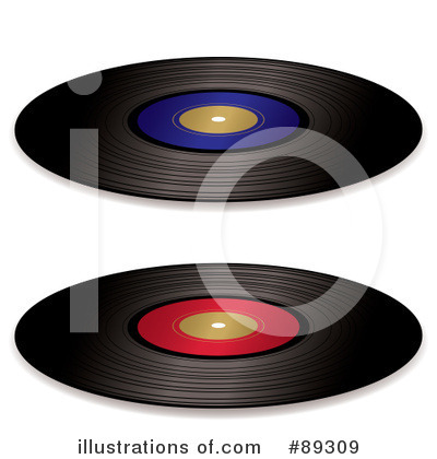 Royalty-Free (RF) Vinyl Record Clipart Illustration by michaeltravers - Stock Sample #89309