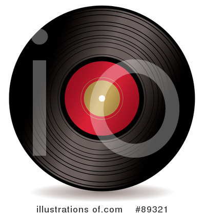 Royalty-Free (RF) Vinyl Record Clipart Illustration by michaeltravers - Stock Sample #89321