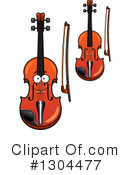 Violin Clipart #1304477 by Vector Tradition SM