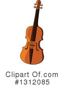 Violin Clipart #1312085 by Vector Tradition SM