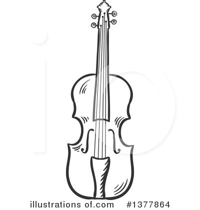 Royalty-Free (RF) Violin Clipart Illustration by Vector Tradition SM - Stock Sample #1377864