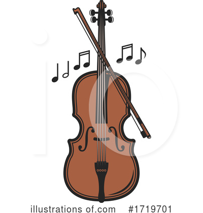 Violin Clipart #1719701 by Vector Tradition SM