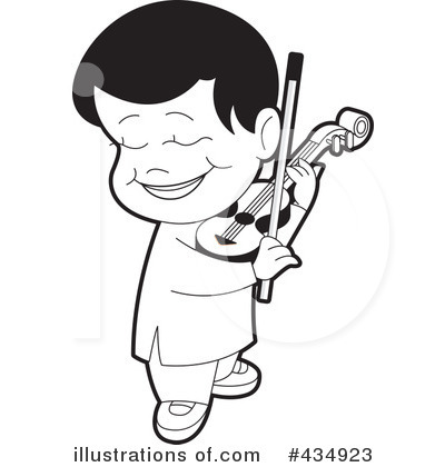 Royalty-Free (RF) Violin Clipart Illustration by Lal Perera - Stock Sample #434923