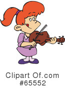 Violin Clipart #65552 by Dennis Holmes Designs