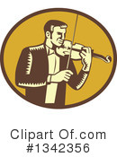 Violinist Clipart #1342356 by patrimonio