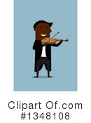 Violinist Clipart #1348108 by Vector Tradition SM