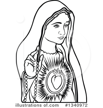 Royalty-Free (RF) Virgin Mary Clipart Illustration by dero - Stock Sample #1340972