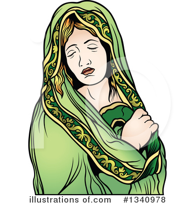 Royalty-Free (RF) Virgin Mary Clipart Illustration by dero - Stock Sample #1340978