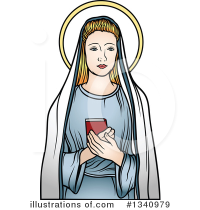 Royalty-Free (RF) Virgin Mary Clipart Illustration by dero - Stock Sample #1340979