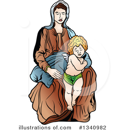 Virgin Mary Clipart #1340982 by dero