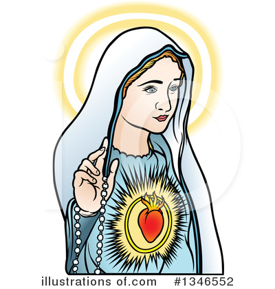Royalty-Free (RF) Virgin Mary Clipart Illustration by dero - Stock Sample #1346552