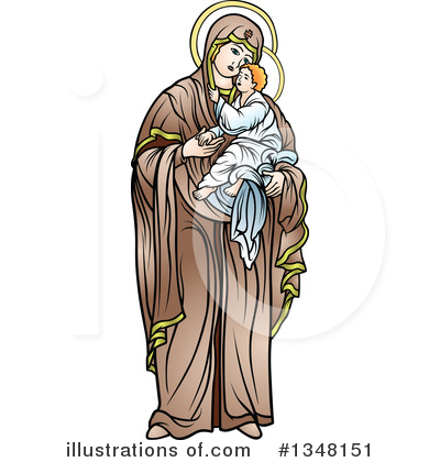Royalty-Free (RF) Virgin Mary Clipart Illustration by dero - Stock Sample #1348151