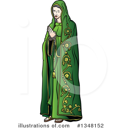 Royalty-Free (RF) Virgin Mary Clipart Illustration by dero - Stock Sample #1348152