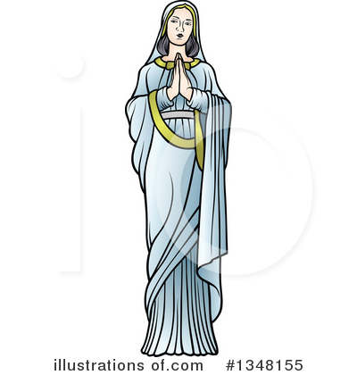 Royalty-Free (RF) Virgin Mary Clipart Illustration by dero - Stock Sample #1348155