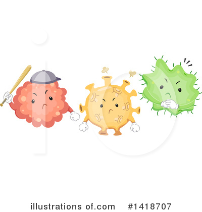 Royalty-Free (RF) Virus Clipart Illustration by BNP Design Studio - Stock Sample #1418707