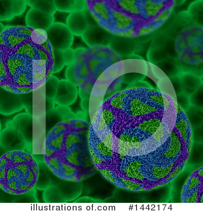 Royalty-Free (RF) Virus Clipart Illustration by KJ Pargeter - Stock Sample #1442174