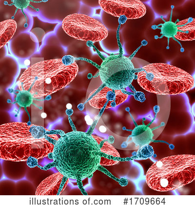 Royalty-Free (RF) Virus Clipart Illustration by KJ Pargeter - Stock Sample #1709664