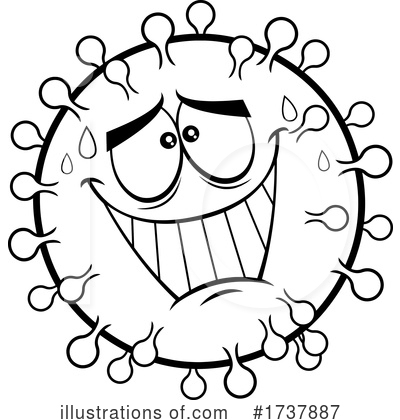 Royalty-Free (RF) Virus Clipart Illustration by Hit Toon - Stock Sample #1737887