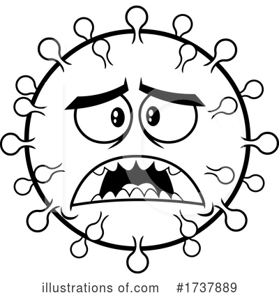 Royalty-Free (RF) Virus Clipart Illustration by Hit Toon - Stock Sample #1737889
