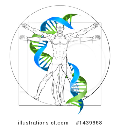 Royalty-Free (RF) Vitruvian Man Clipart Illustration by AtStockIllustration - Stock Sample #1439668