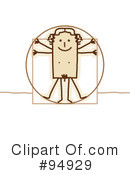 Vitruvian Man Clipart #94929 by NL shop