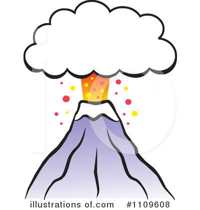 Royalty-Free (RF) Volcano Clipart Illustration by Johnny Sajem - Stock Sample #1109608