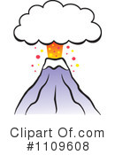 Volcano Clipart #1109608 by Johnny Sajem