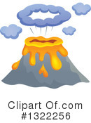 Volcano Clipart #1322256 by visekart