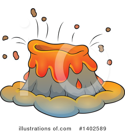 Royalty-Free (RF) Volcano Clipart Illustration by visekart - Stock Sample #1402589