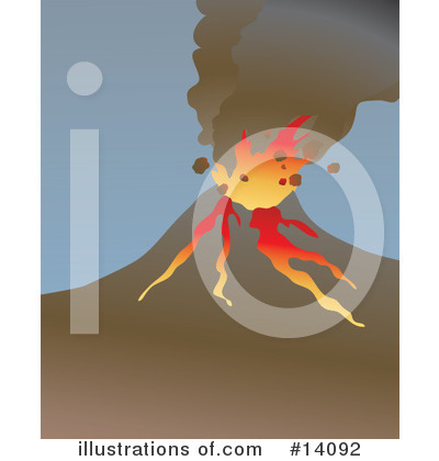 Royalty-Free (RF) Volcano Clipart Illustration by Rasmussen Images - Stock Sample #14092
