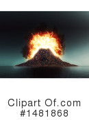 Volcano Clipart #1481868 by KJ Pargeter