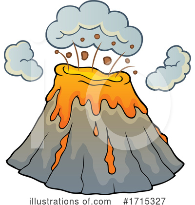 Royalty-Free (RF) Volcano Clipart Illustration by visekart - Stock Sample #1715327