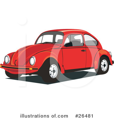 Royalty-Free (RF) Volkswagen Clipart Illustration by David Rey - Stock Sample #26481