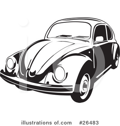 Royalty-Free (RF) Volkswagen Clipart Illustration by David Rey - Stock Sample #26483