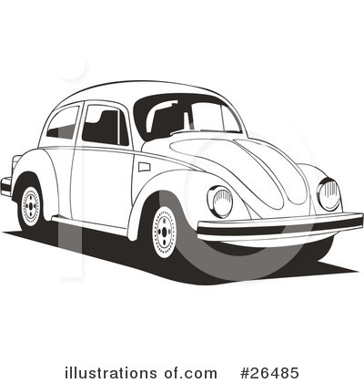 Royalty-Free (RF) Volkswagen Clipart Illustration by David Rey - Stock Sample #26485