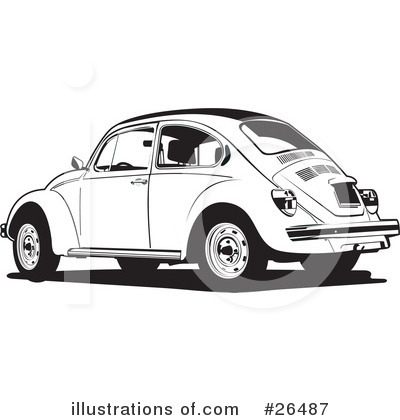 Royalty-Free (RF) Volkswagen Clipart Illustration by David Rey - Stock Sample #26487