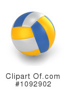 Volleyball Clipart #1092902 by BNP Design Studio